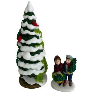 Dept 56 The Holly and the Ivy CHRISTMAS TREE Bird Couple Heritage EVENT PC 1997